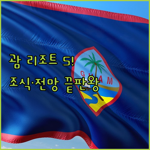 괌 리조트 5곳 전격 비교 오션뷰 전망부터 조식 후기까지 총정리