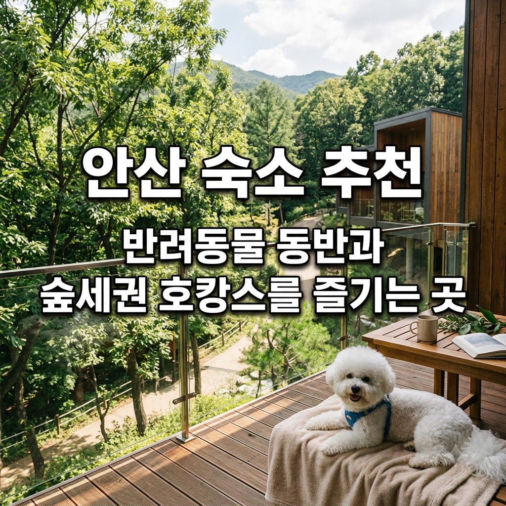 안산 숙소 추천 반려동물 동반과 숲세권 호캉스를 즐기는 곳