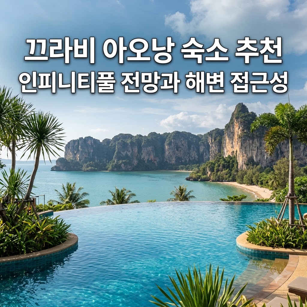 끄라비 아오낭 숙소 추천 인피니티풀 전망과 해변 접근성