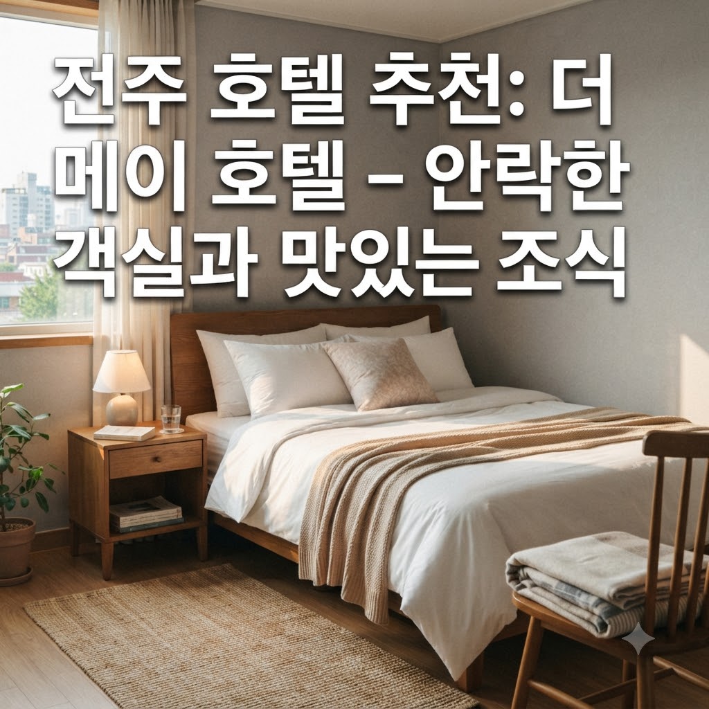 전주 호텔 추천 4성급의 쾌적한 객실과 조식이 맛있는 더 메이 호텔