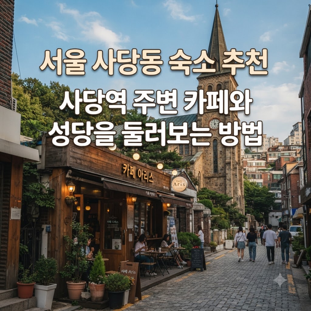 서울 사당동 숙소 추천 사당역 주변 카페와 성당을 둘러보는 방법