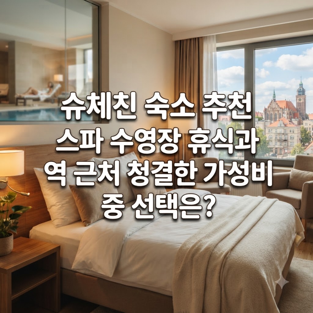 슈체친 숙소 추천 스파 수영장 휴식과 역 근처 청결한 가성비 중 선택은?