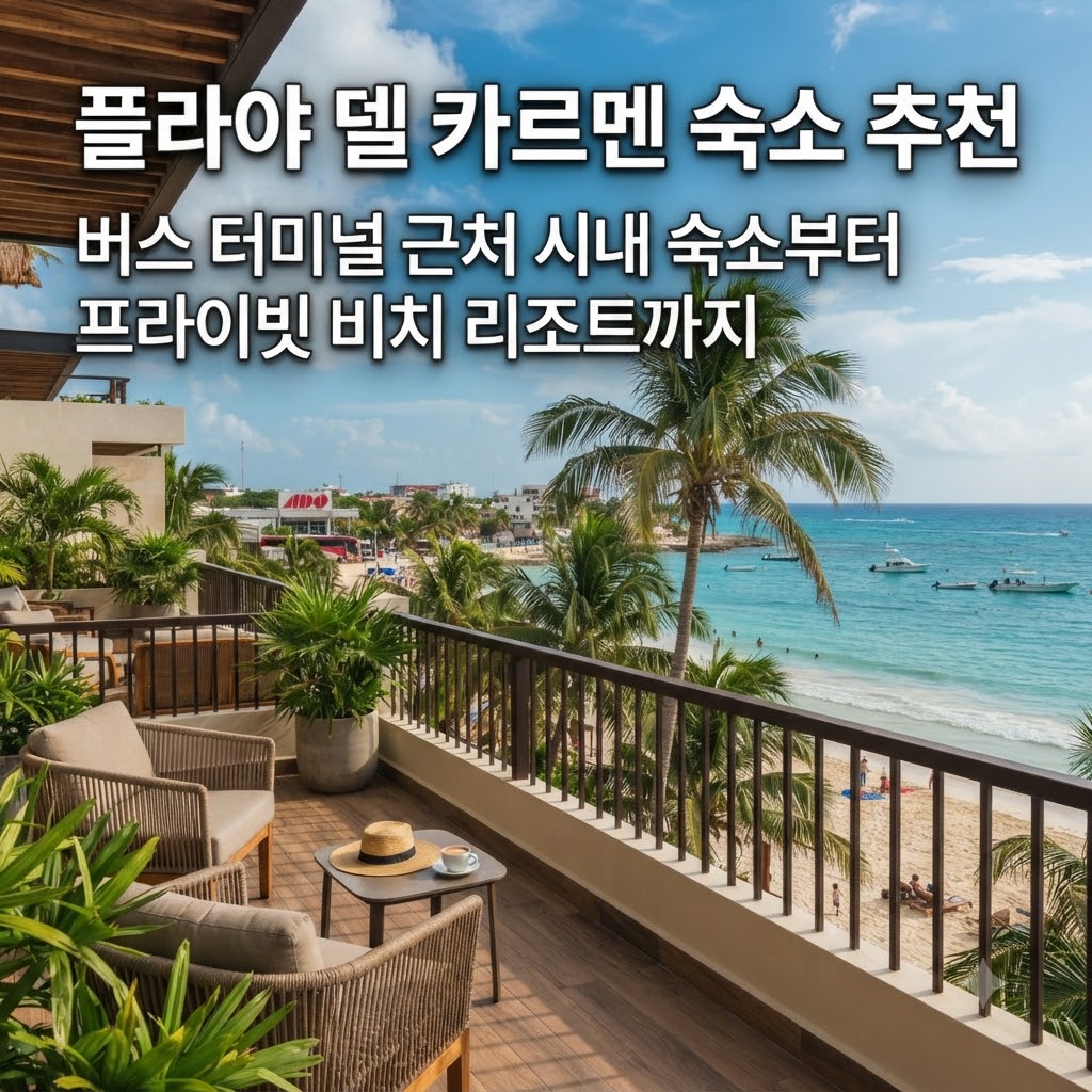 플라야 델 카르멘 숙소 추천 버스터미널 가까운 도심 숙소부터 전용 해변 리조트까지