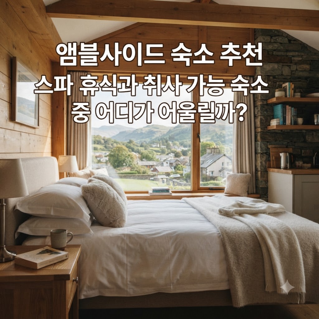 앰블사이드 숙소 추천 스파 휴식과 취사 가능 숙소 중 어디가 어울릴까?