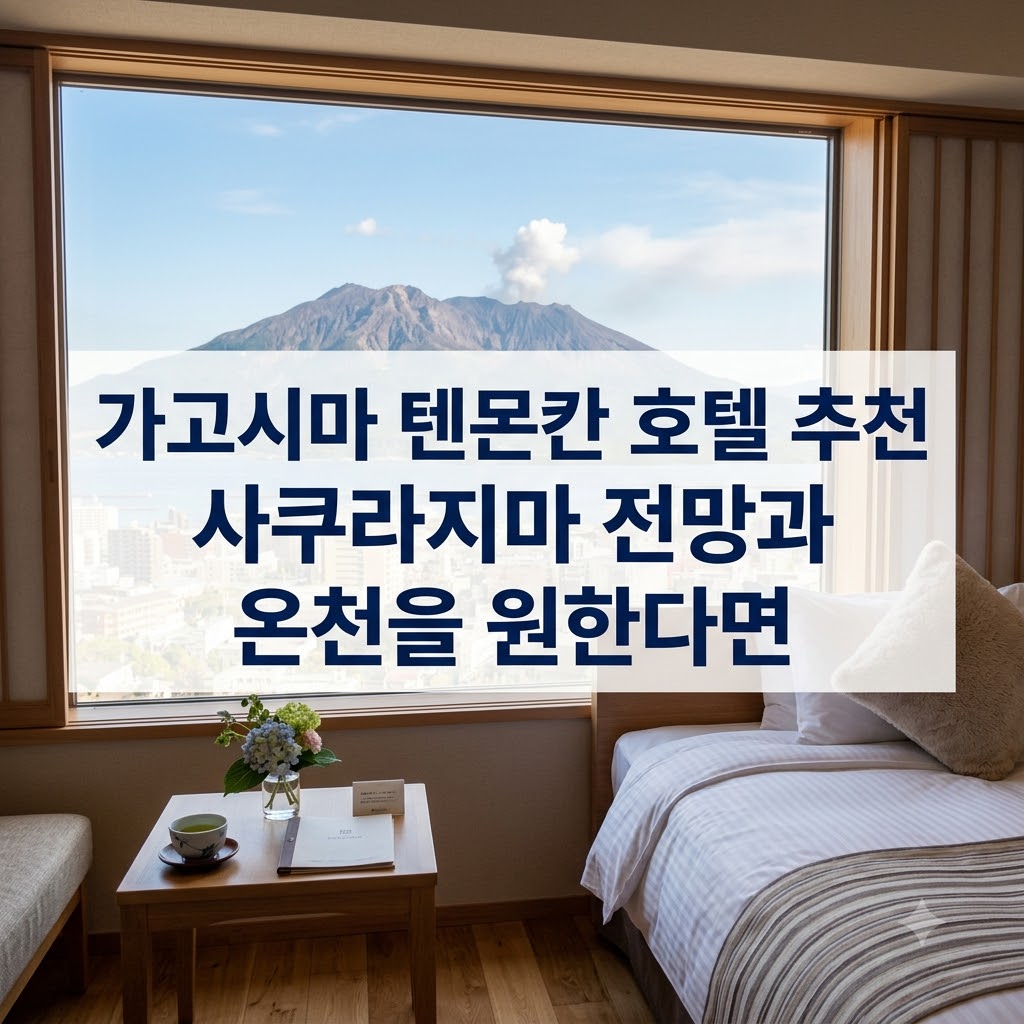 가고시마 텐몬칸 호텔 추천 사쿠라지마 전망과 온천을 원한다면