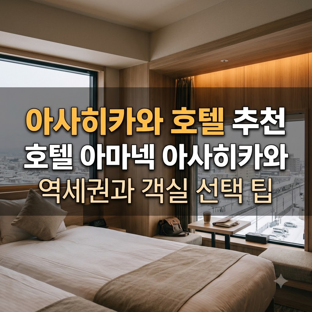 아사히카와 호텔 추천 호텔 아마넥 아사히카와 역세권과 객실 선택 팁